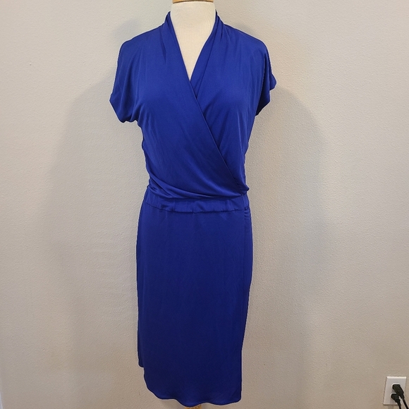 Maison Martin Margiela Faux Wrap Midi Dress - Picture 1 of 7